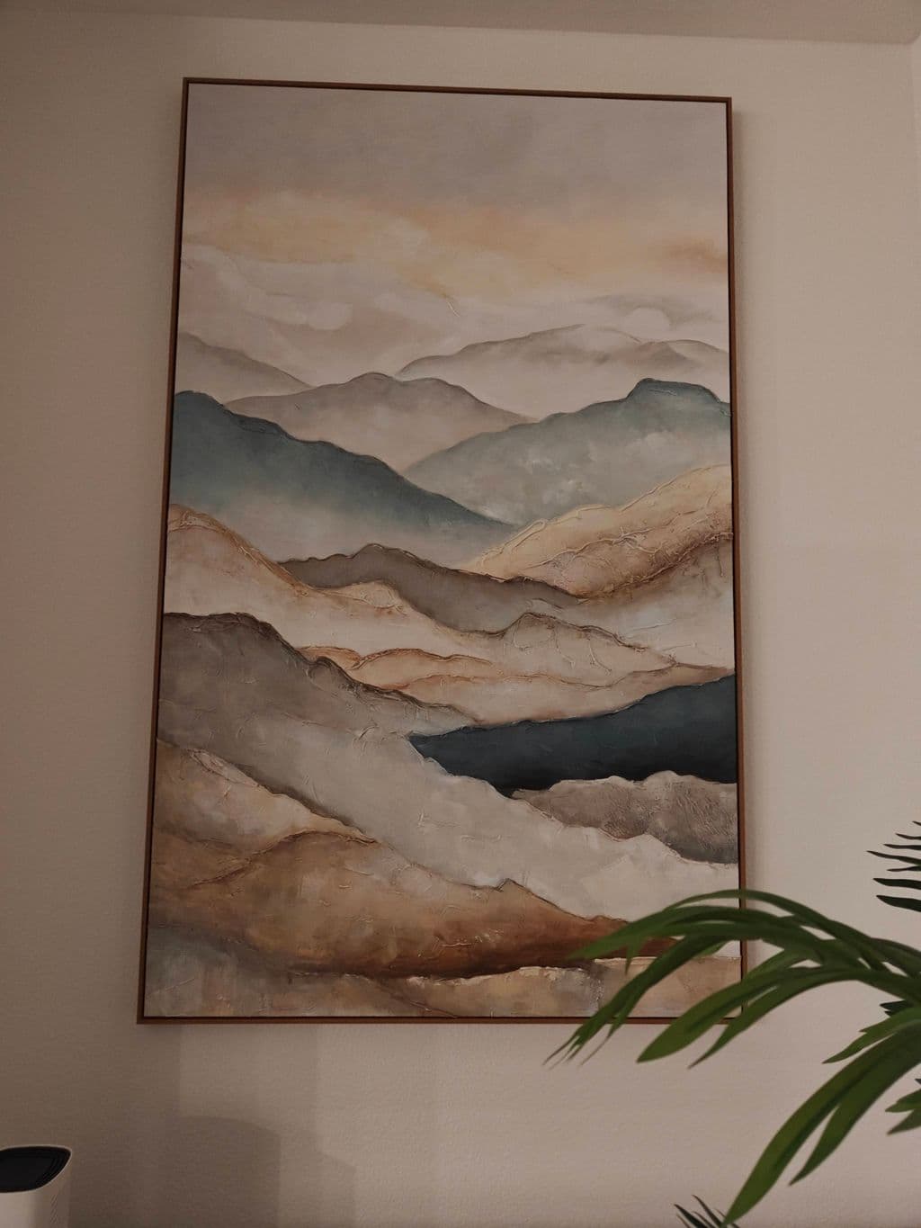 Professionally mounted oversized wall art
