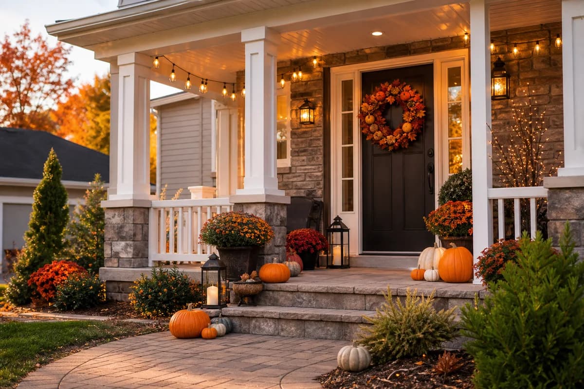 Outdoor seasonal Halloween decoration display